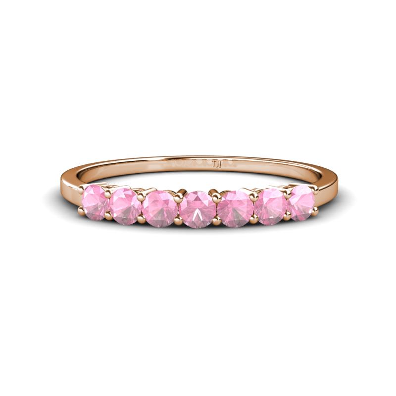 Vivian 3.00 mm Pink Tourmaline Wedding Band 