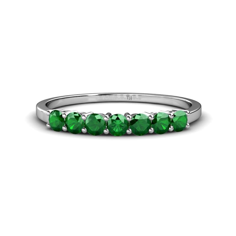 Vivian 3.00 mm Emerald Wedding Band 