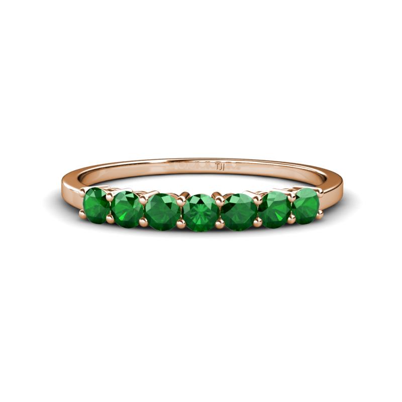 Vivian 3.00 mm Emerald Wedding Band 