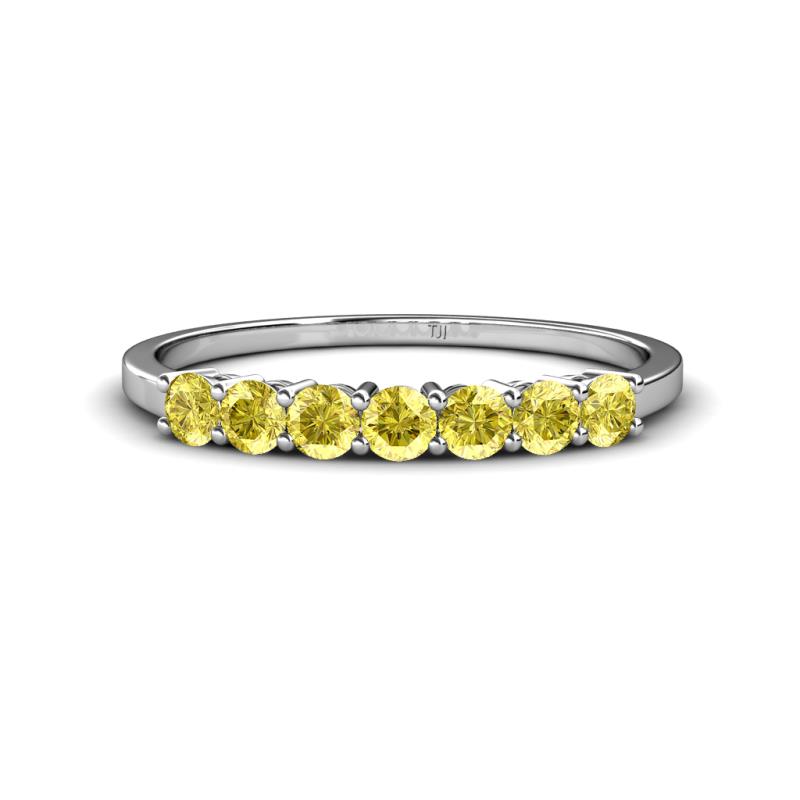 Vivian 3.00 mm Yellow Sapphire Wedding Band 