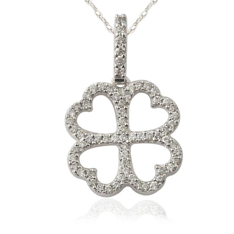 Diamond Clover Pendant 