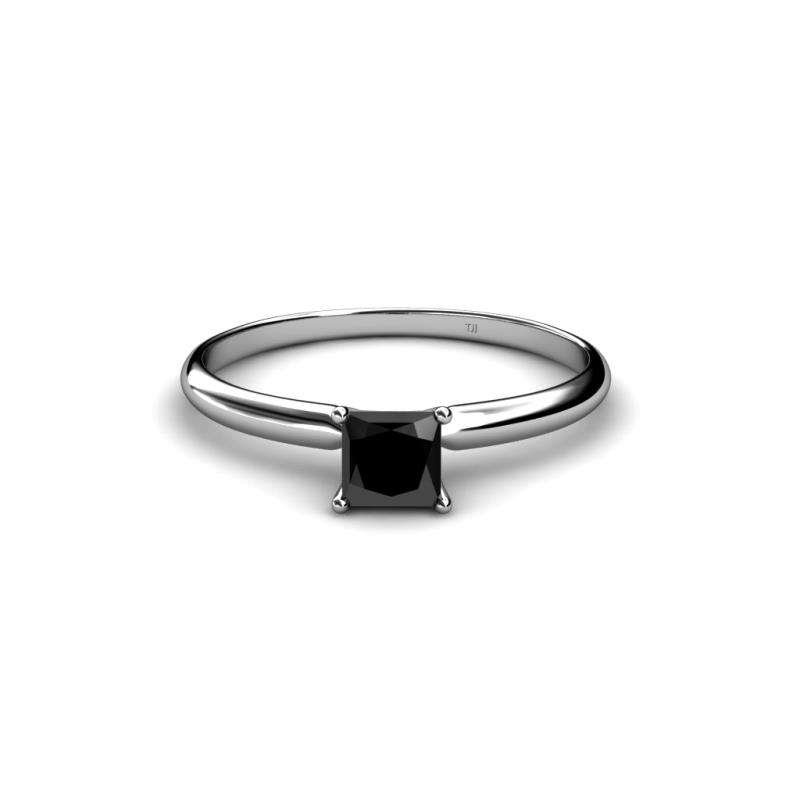 Cierra Black Diamond Solitaire Ring 