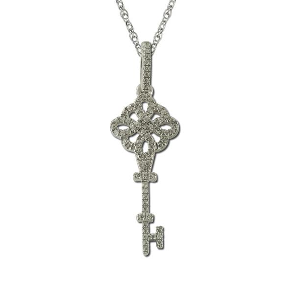 Diamond Key Pendant 