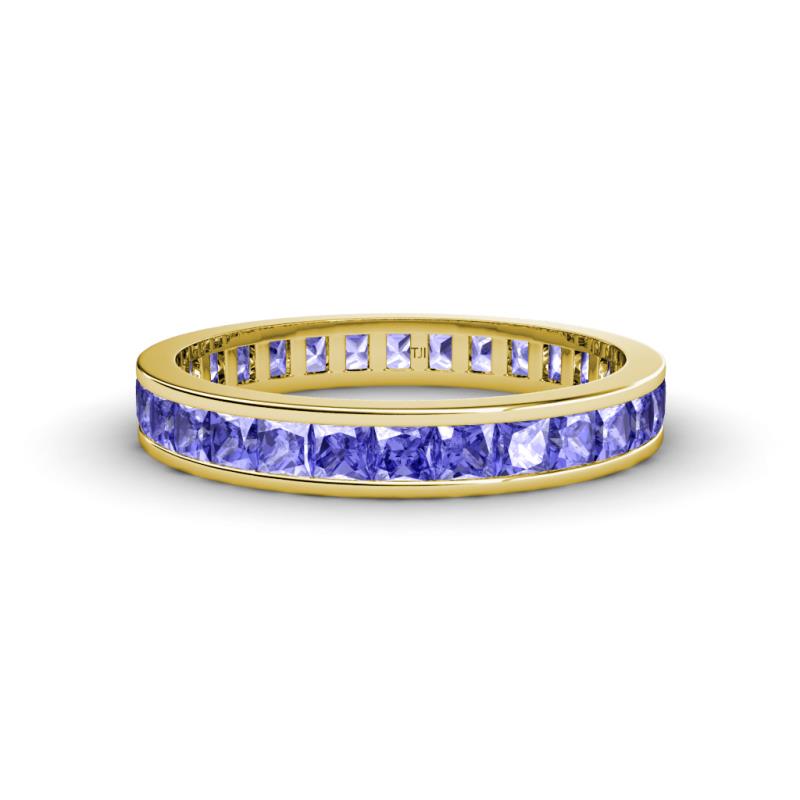 Rebica 3.00 mm Princess Cut Tanzanite Eternity Band 