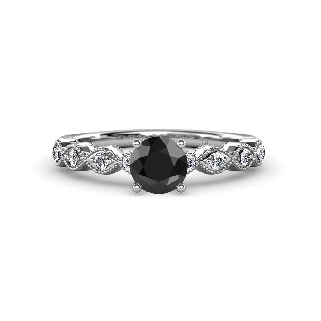 Amaira Black and White Diamond Engagement Ring 