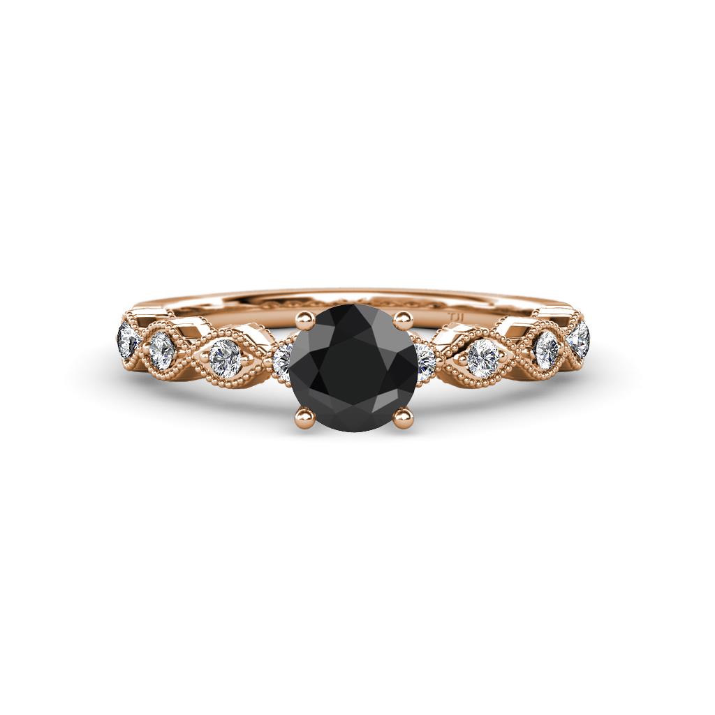 Amaira Black and White Diamond Engagement Ring 