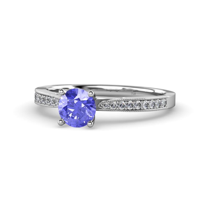 Aleen Tanzanite and Diamond Engagement Ring 