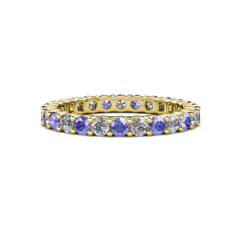 Joyce 3.00 mm Tanzanite and Diamond Eternity Band 