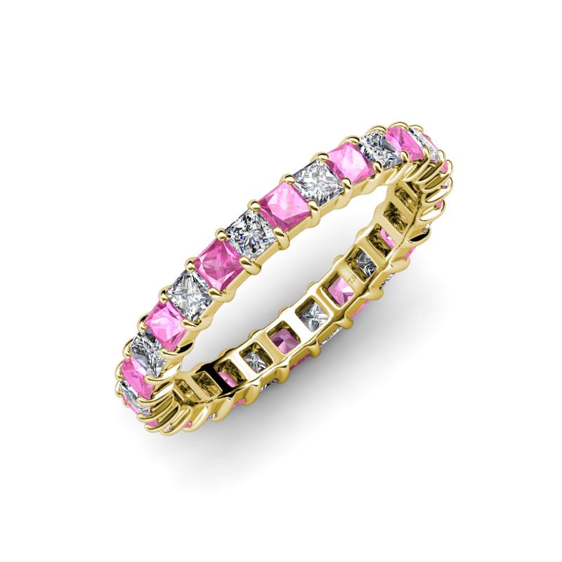 Allie Pink Sapphire and Diamond Eternity Band 