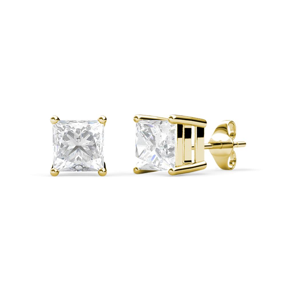 Zoey White Sapphire (4mm) Solitaire Stud Earrings 