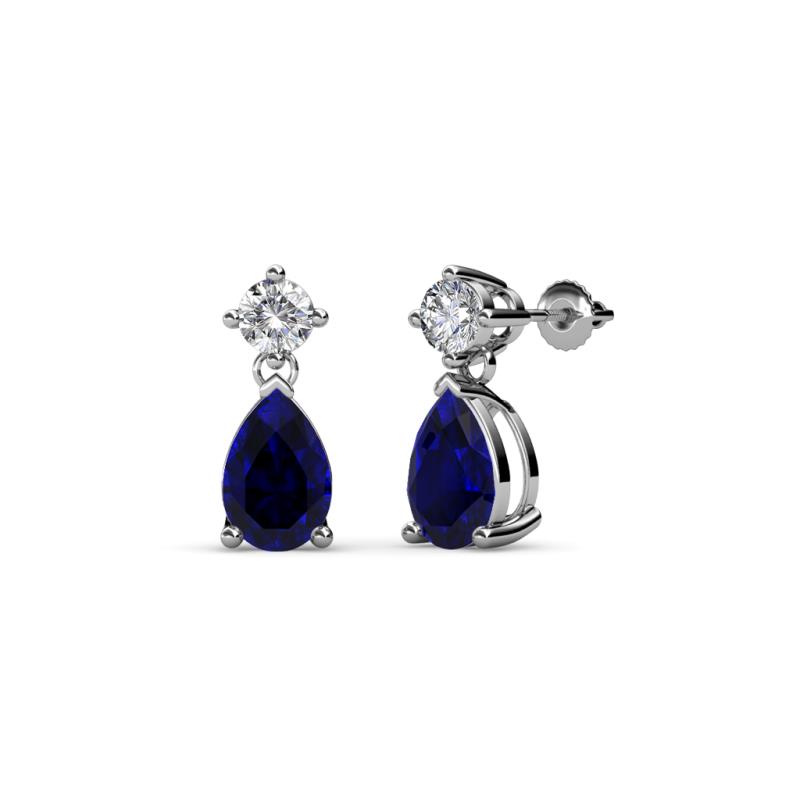 Tru-Sapphire Teardrop Earrings