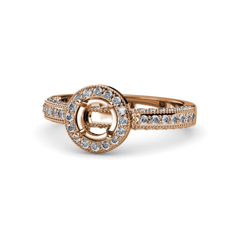 Nora Semi Mount Halo Engagement Ring 