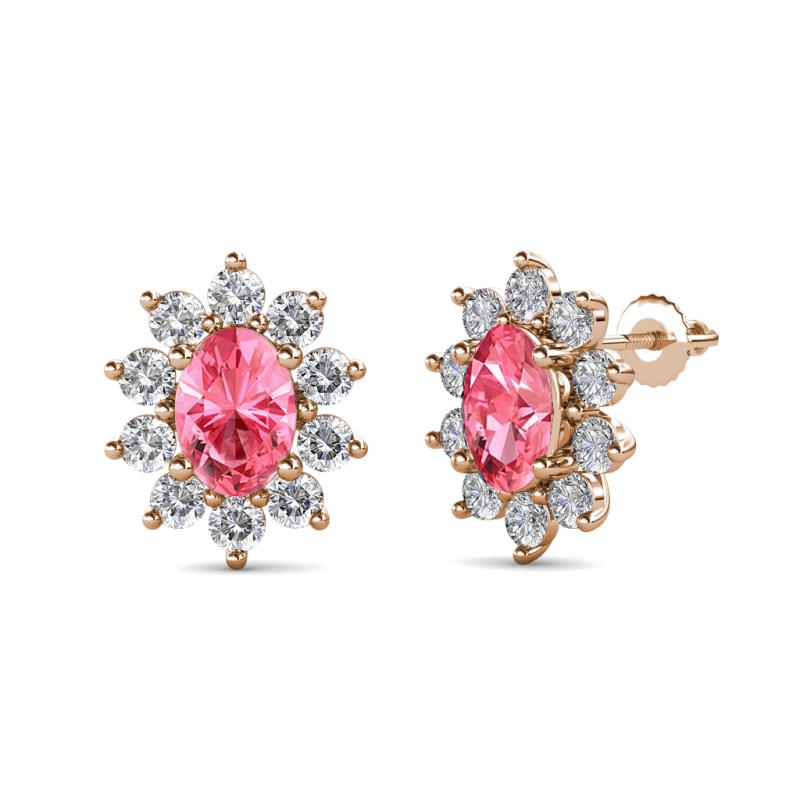 tourmaline diamond earrings