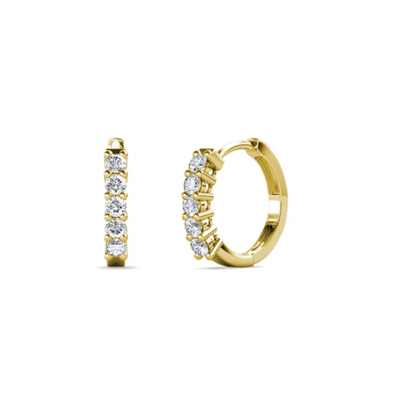 Aricia Petite 0.30 ctw Diamond Hoop Earrings 