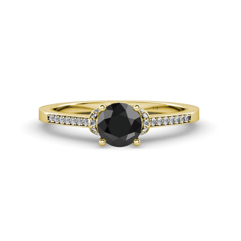 Nessa Black and White Diamond Bridal Set Ring 