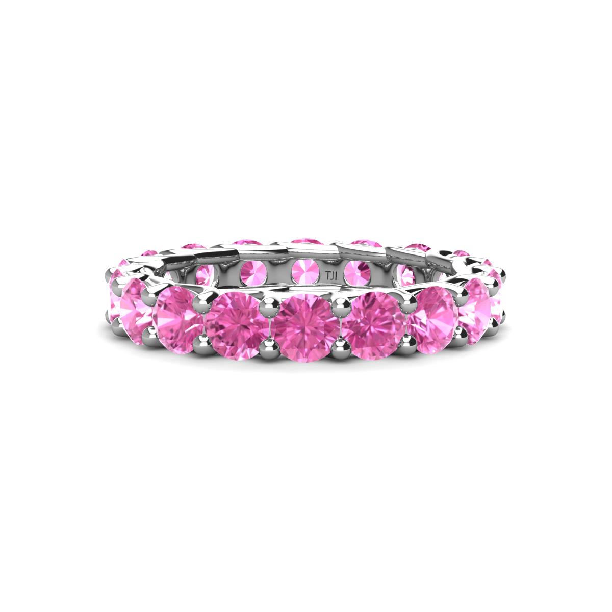 Laida 3.80 mm Pink Sapphire Eternity Band 